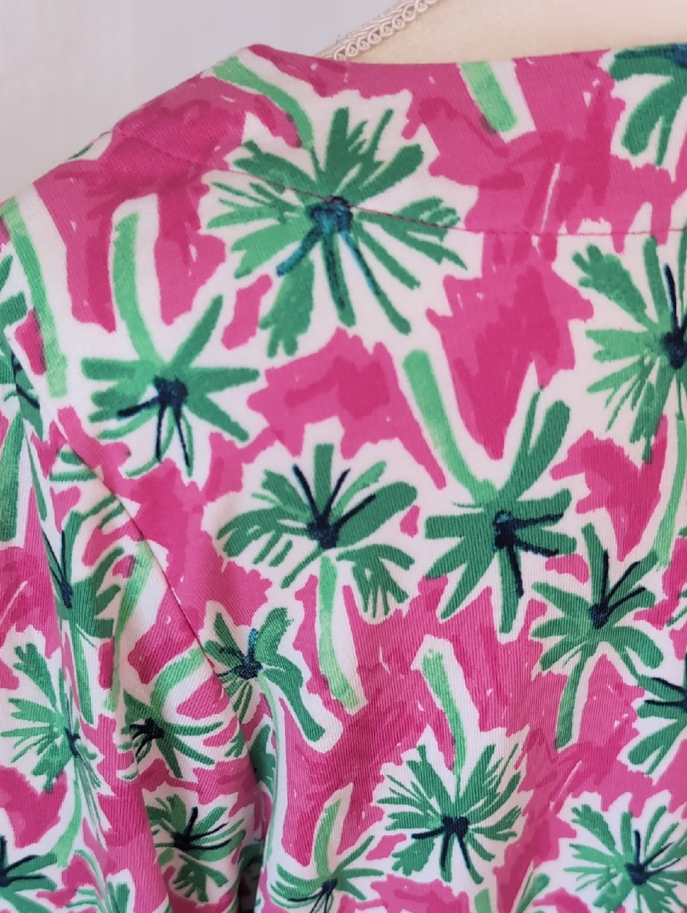 Crown & Ivy Garden Party Palm Tree Print. Rayon Blend Midi Dress. Size XL. NEW - Picture 10 of 13